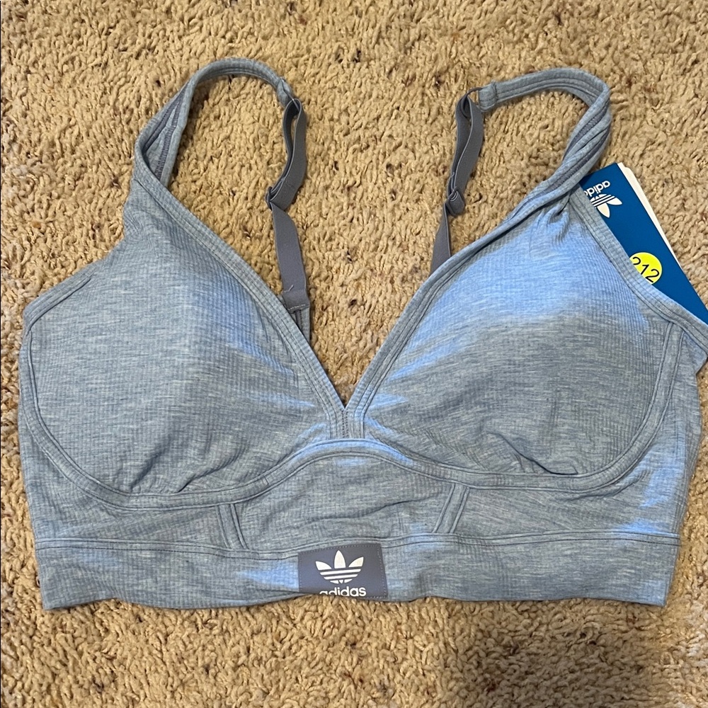 Adidas Heather Gray Sports Bra bralette